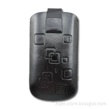 Mobile Phone Case for Apple's iPhone 4, Made of Palm Vein PU, Embossing Square and Magnetic Button